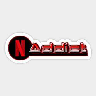 Netflix Addict Sticker